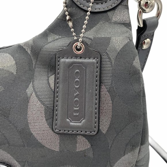 Coach Kristin Chain Link Lurex Metallic Jacquard Shoulder Bag - Picture 7 of 14